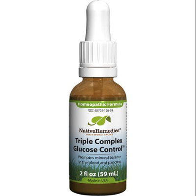 Native Remedies - Triple Complex Glucose Control Homeopathic Formula - 2 oz.