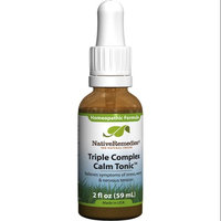 Native Remedies Triple Complex Calm Tonic 2oz Liquid Homeopathic NER201