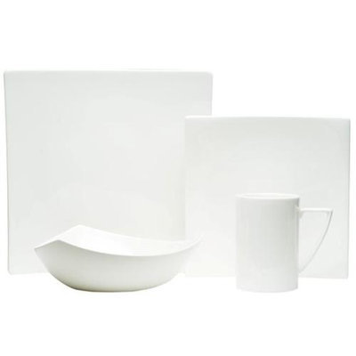 Red Vanilla Extreme White 16-Piece Dinnerware Set