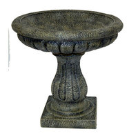 Cpi Co LadyBug Fluted Bird Bath/Moss