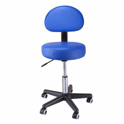 Sivan Health & Fitness Sivan Health and Fitness Pneumatic Rolling Back Rest Stool, Blue
