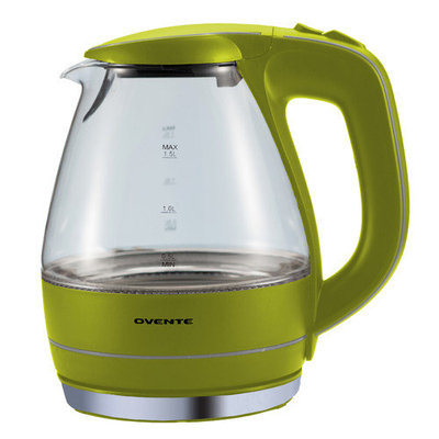 Ovente KG83O Orange 1.5-liter Glass Electric Kettle