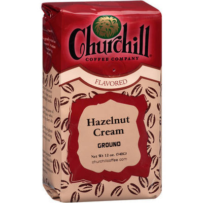 Churchill Coffee Company Hazelnut Cream Ground Coffee, 12 oz