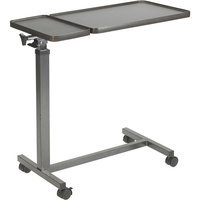 Drive Medical Multi-Purpose Tilt-Top Split Overbed Table with Tray