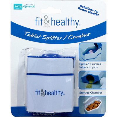 LGS Health Products - Patented Pill Splitter with Built-In Storage Container