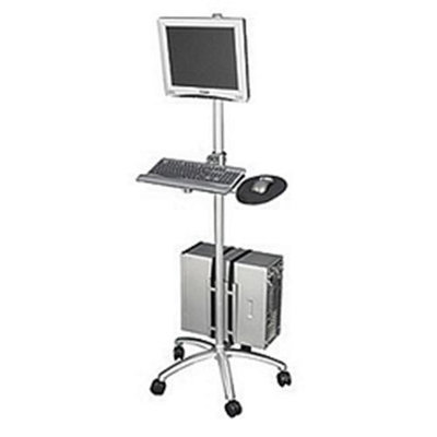 Ziotek Aluminum Mobile Computer Workstation Cart II