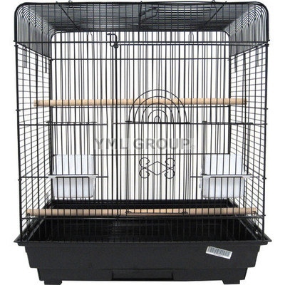 Yml Flat Top Small Table Top Bird Cage Color: Black