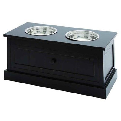 Woodland 96244 Salisbury Attractive Wood Steel Pet Feeders