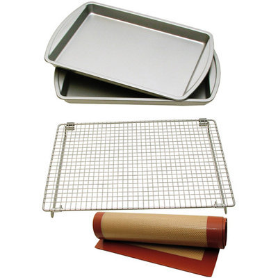Lcm Home Fashions, Inc. Le Chef Nonstick 4-piece Cookie Bakeware Set
