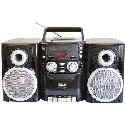 Naxa NPB426 Portable CD Player with AM/FM, Cassette Player/Recorder