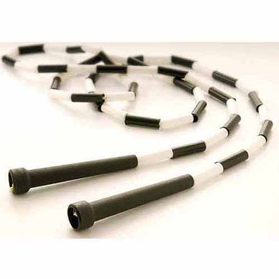 US Games 6' Black with White Segmented Skip Rope