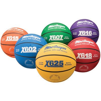 MacGregor Outdoor Rubber 27.75 Junior Size Multicolor Basketballs