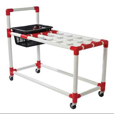 Bsn Racquet Cart with Basket