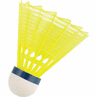 MacGregor Tournament Badminton Shuttlecocks (Yellow) - Tube of 6