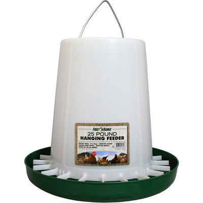 Harris Farms LLC Pet Hanging Poultry Feeder, Plastic, 25 Lbs