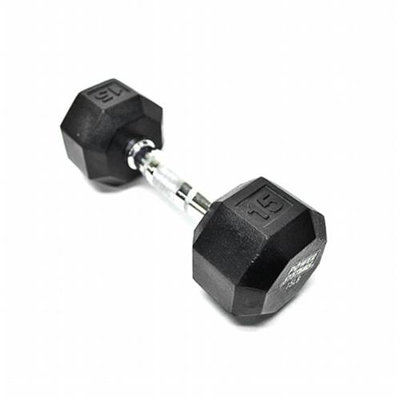 Power Systems 61550 Rubber Octagonal Dumbbell 50 lbs