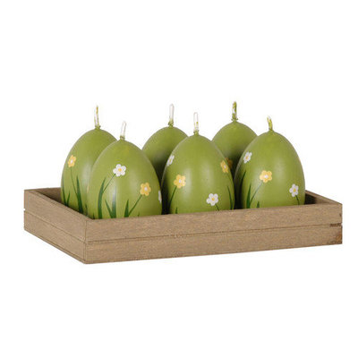 Fantastic Craft Egg Painted Tea Light Novelty Candle Set