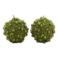 Fantastic Craft Ball Candle Novelty Candle Color: Green