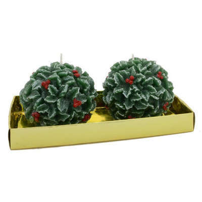Fantastic Craft Holly Ball Novelty Candle