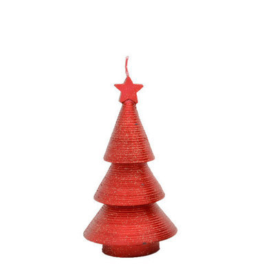 Fantastic Craft Swirling Cone Tree Novelty Candle Size: 7.5