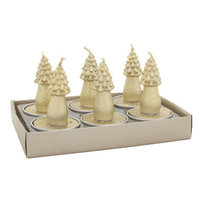 Fantastic Craft Cypress Tree Tea Light Novelty Candle Color: Red
