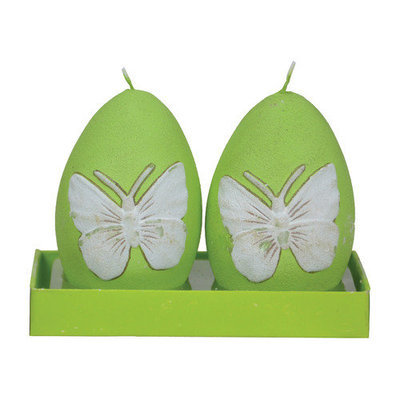 Fantastic Craft Butterfly Egg Novelty Candle Color: Pink
