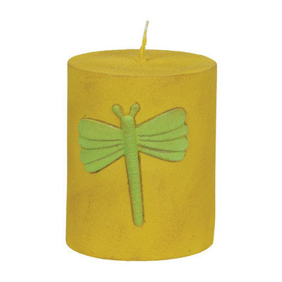 Fantastic Craft Dragonfly Pillar Candle Size: 3