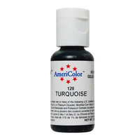 AmeriColor Soft Gel Paste TURQUOISE .75oz Cake Decorating Food Color