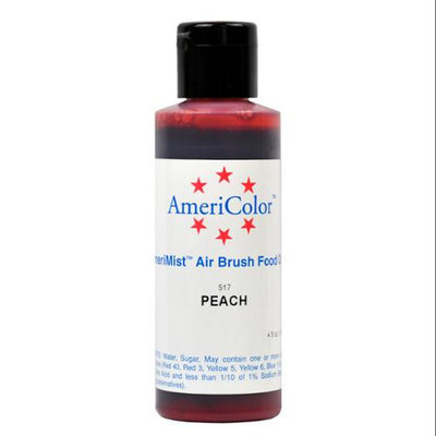 AmeriColor AmeriMist PEACH 4.5oz Airbrush Cake Decorating Color