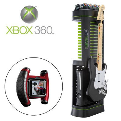 Level Up ZIG-ZAG XBOX 360 Storage Tower - Black