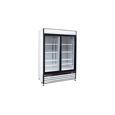 Maxx Cold Refrigeration and Ice Machines and Accessories X-Series 48 cu. ft. Double Sliding Door Merchandiser Refrigerator in White MXM2-48RS