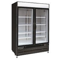 Maxx Cold X-Series 48-cu ft Commercial Freezerless Refrigerator (Black/Glass) ENERGY STAR MXM2-48RB