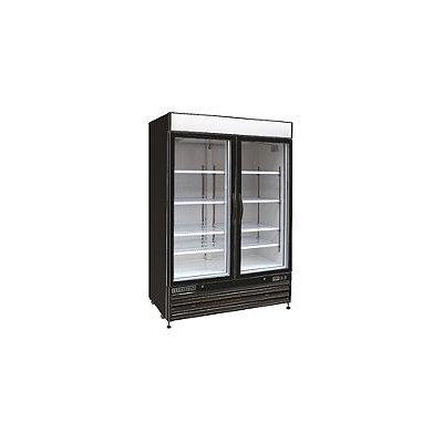 Maxx Cold X-Series 48-cu ft Commercial Freezerless Refrigerator (Black/Glass) ENERGY STAR MXM2-48RB