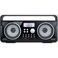Isound Isound-6262 Rechargeable Bt4000 Bluetooth(R) Boom Box (Black)