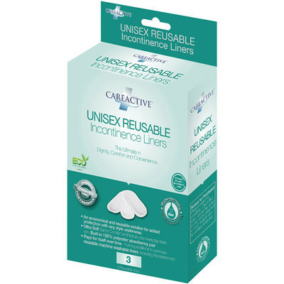 Care Apparel, Inc. CareActive Unisex Reusable Incontinence Liners (Pack of 6)