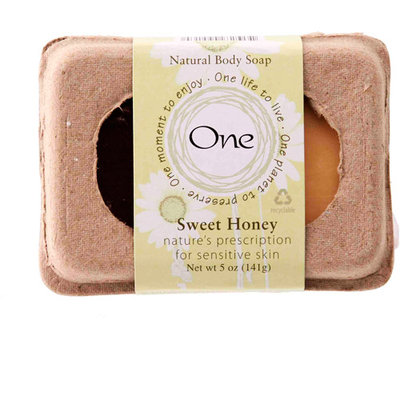 One Natural Body Soap, Sweet Honey, 1ct