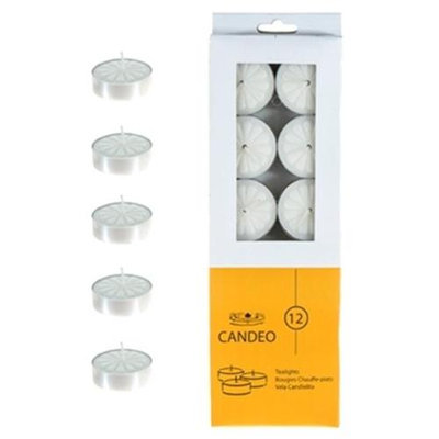 DDI 1489368 Unscented Tea Light Candles - White