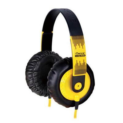 IDANCE SEDJ600 Thick Padded Headphones - Yellow - Black