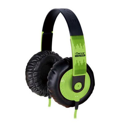 IDANCE SEDJ500 Thick Padded Headphones - Green - Black