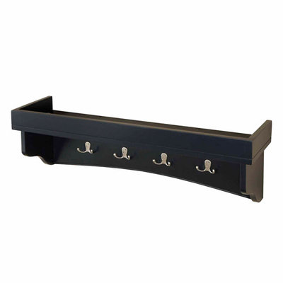 Alaterre Furniture Shaker Cottage Coat Hooks w/Tray - Sand