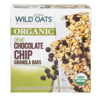 Wild Oats Marketplace Organic Chewy Chocolate Chip Granola Bars, 0.85 oz, 8 count