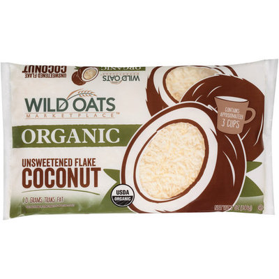 Wild Oats Marketplace Organic Unsweetened Flake Coconut, 7 oz