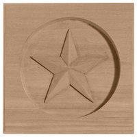 Ekena Millwork Austin Star Square Wood Rosette ROS06X06AUCH