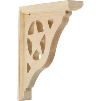 Ekena Millwork 1.5-in x 10-in Alder Bulwark Wood Corbel
