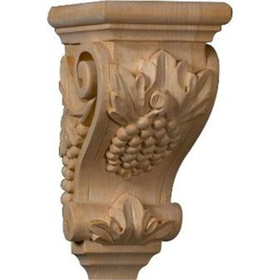 Ekena Millwork 3.5-in x 7-in Alder Grape Wood Corbel