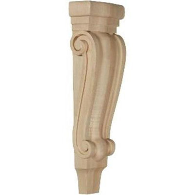 Ekena Millwork 5.125-in x 15.5-in Alder Traditional Wood Corbel