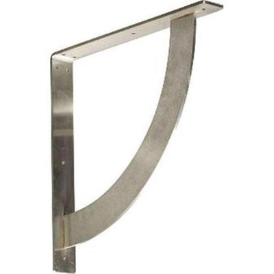 Ekena Millwork Bulwark 16-in x 2-in x 16-in Stainless Steel Countertop Support Bracket BKTM02X16X16BUSS