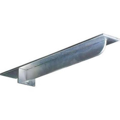 Ekena Millwork Heaton 2-in x 3-in x 16-in Plain Steel Countertop Support Bracket BKTM03X20X02HECRS