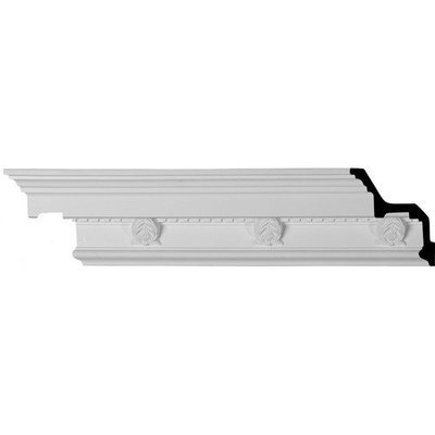 Ekena Millwork 4.125-in x 7.88-ft Polyurethane Cole Crown Moulding MLD04X05X07CO