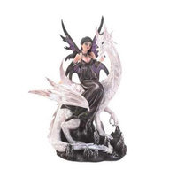 Home Locomotion 10015269 Fairy Atop Dragon Statue